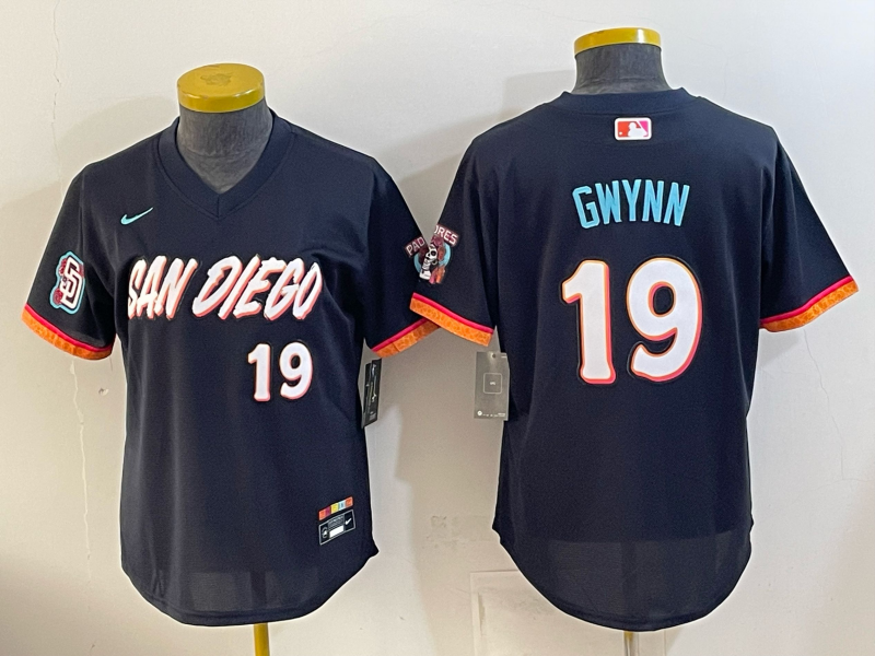 youth San Diego Padres #19 Gwynn Nike blue MLB 2026 Jersey 0687003